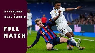 Real Madrid (1-3) Barcelona Full Match - Spanish Super Copa Final 15\/01\/23 - English Commentary