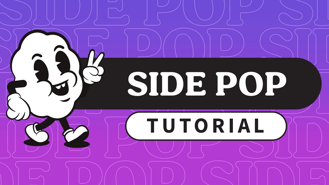 Side Pop Design Side Pop Tutorial - YouTube