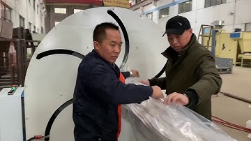 WJMYSJ-3 Glue free wadding compress packing machine, thermo bonding wadding roll compact machine