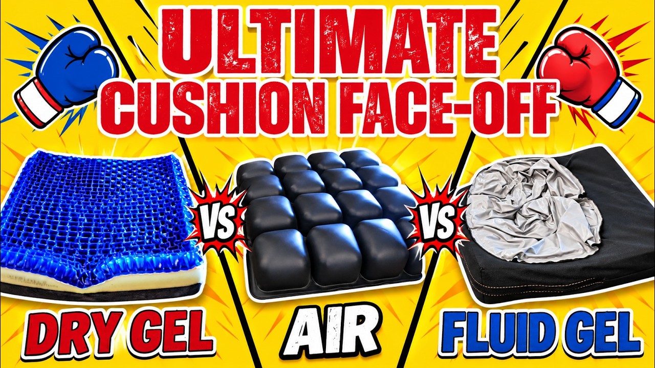 Wheelchair cushion face-off: which one wins (air, fluid gel, or dry gel?)