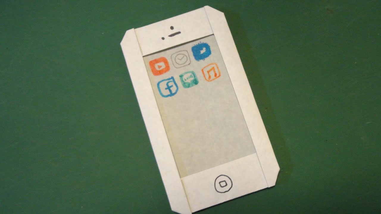 簡単！「スマホ」折り紙Easy! "Smart phone" origami YouTube