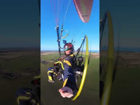 Flying to a Scottish Beach by PARAMOTOR #paramotor #flying