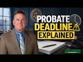 Florida probate creditor claims deadline explained