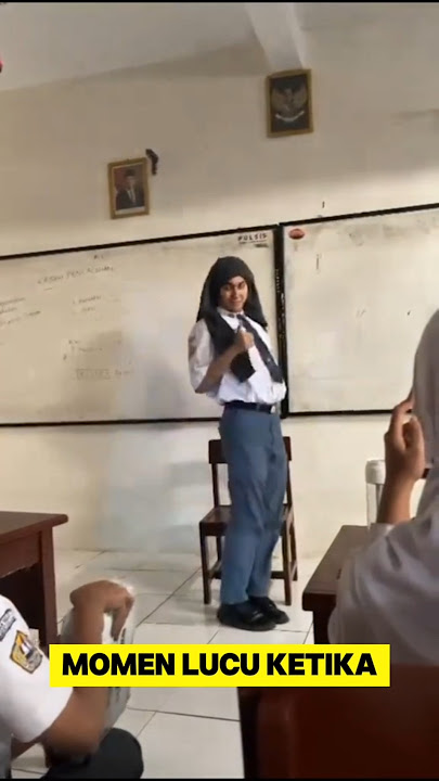 momen lucu ketika murid lagi joget tiba-tiba pak guru datang ‼️ #lucu #ngakak #joget #guru #sekolah