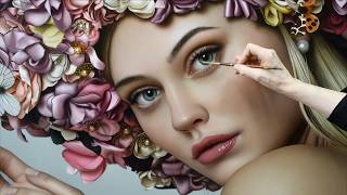 Anna Halldin Maule - Livsglädje Joy Of Life, In Studio, Making Of An Oil Painting.