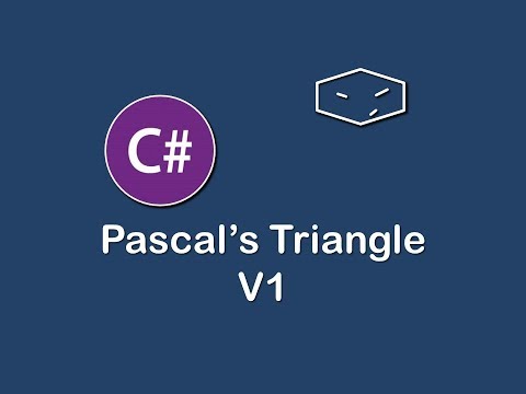 pascal's triangle v1 in c#