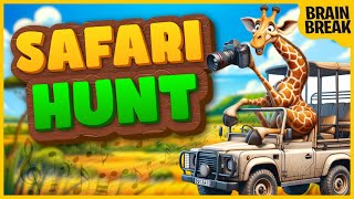 Photo Safari Hunt | Safari Run Brain Break | Freeze Dance | Just Dance | Songs for Kids