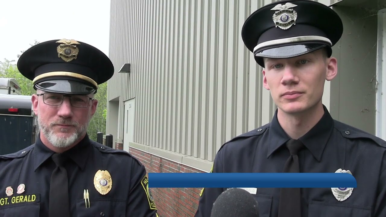 Maine Criminal Justice Academy graduates 75 cadets, including a Holden officer following in his