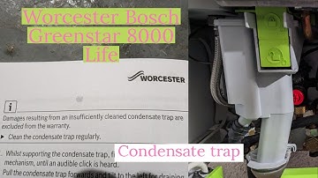 Worcester Bosch Greenstar 8000 Condensate trap clean