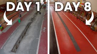 Rebuilding a Fire Department Floor in 2 Minutes | 7 Day Timelapse