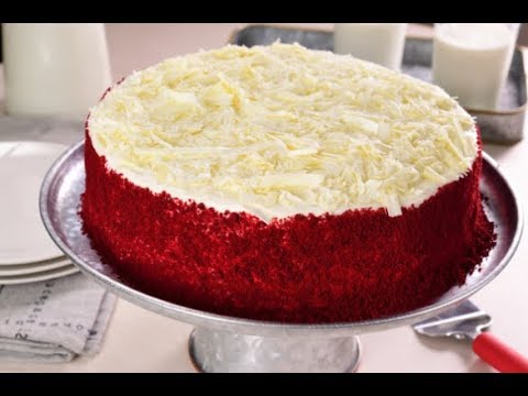 Pastel Red Velvet con Cheesecake | Pastel de terciopelo rojo - YouTube