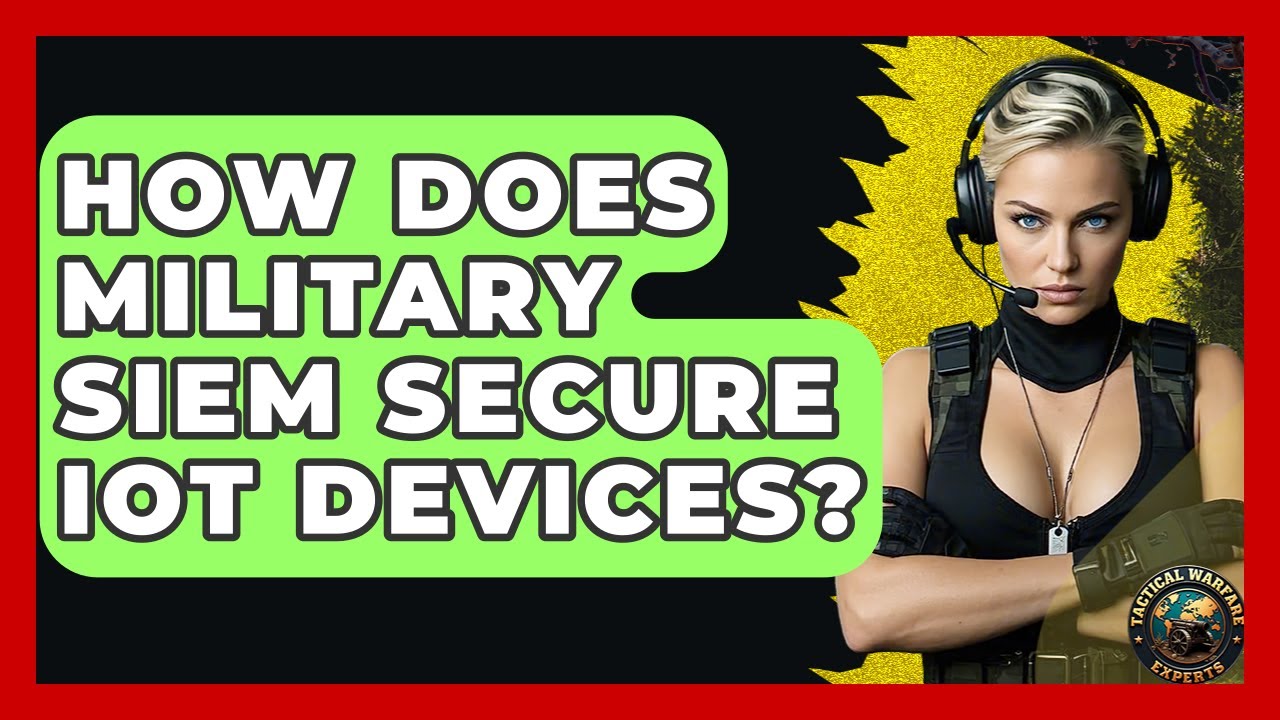 How Does Military SIEM Secure IoT Devices? - Tactical Warfare Experts