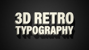 Create a 3D Retro Text Effect | Illustrator