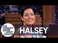 Halsey Talks Kissing Evan Peters and Recites "Graveyard" Lyrics in a New Jersey Accent