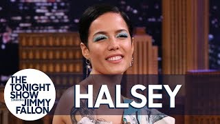 Halsey Talks Kissing Evan Peters and Recites 'Graveyard' Lyrics in a New Jersey Accent