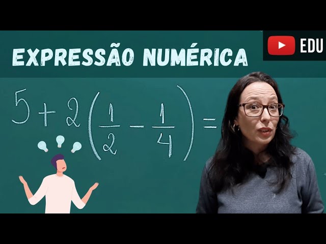 Expressão numérica com frações! #matematica #AgoraVocêSabe #dicasdemat