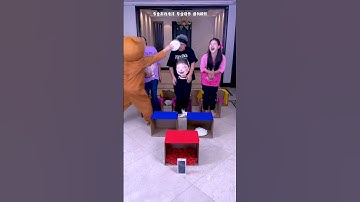 बॉक्स जम्प चुनौती丨Super Fun Family Box Jumping Challenge! iPhone Awaits You!#Funnyfamily#Partygames