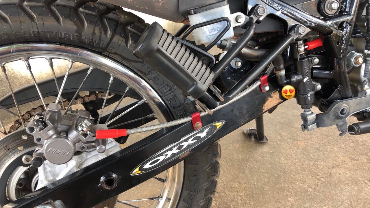 Instalando mangueira Aeroquip na bros 160 (passo a passo)