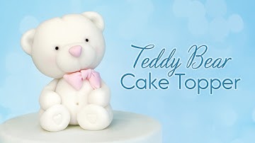 Schattige fondant teddybeer taarttopper tutorial 🧸