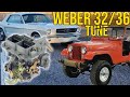 WEBER 32/36 ON A JEEP MUSTANG OR OTHER CLASSIC INLINE 6 CYLINDER ENGINES: RE JET AND HOOK UP