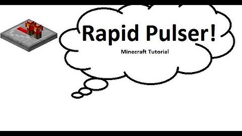 How to make a Rapid Pulser! Minecraft Tutorial