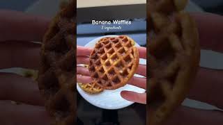 Banana Waffles - 3 ingredients. Full recipe here: https://www.tiktok.com/t/ZP8pdqxGb/