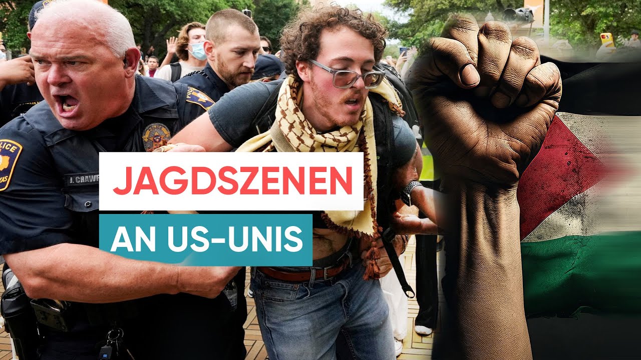 USA: Proteste an Universitäten eskalieren zwischen Pro-Israel und Pro-Palästina Demonstranten