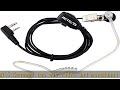 Case of 10, Retevis Walkie Talkies Earpiece with Mic 2 Pin Acoustic Tube Headset Compatible with Ba