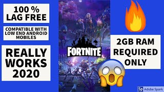 🔥🔥🔥How To Download FORTNITE  Game in Android 2020🔧🔧🔧100% works in low end mobiles | 2GB RAM ONLY 🔥🔥🔥 screenshot 5