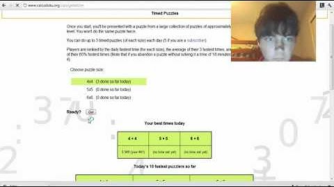 Solving a 4x4 timed Calcudoku in 6.2 seconds, slow motion
