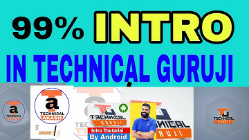 99% how to make intro like technical guruji  full Hindi tutorial
