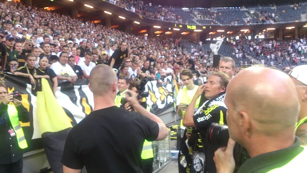 Norra Stå tackar av Daniel Tjernström (AIK-Elfsborg)