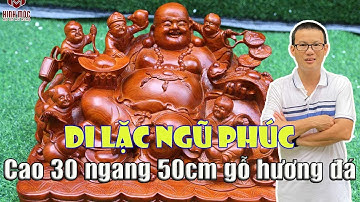 Di Lặc 5 trẻ con | Di Lặc ngũ phúc gỗ hương đá