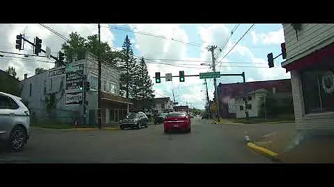 Driving through Bradford, Pennsylvania