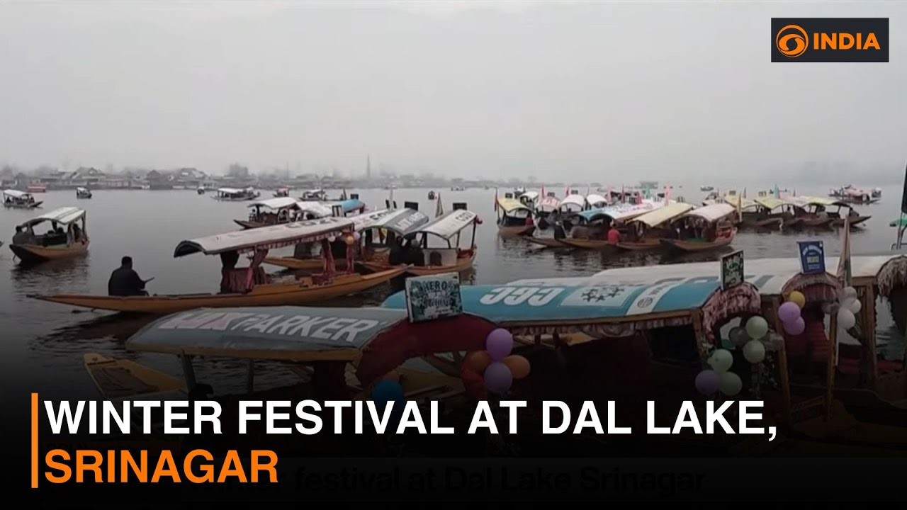 Winter festival at Dal Lake, Srinagar