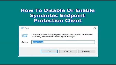 How To Disable Or Enable Symantec Endpoint Protection Client