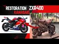 KAWASAKI ZX4R 1989 Full Restoration- Restored KAWASAKI ZXR400 4 Cylinder !