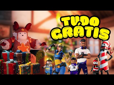 *SKINS E ITENS GRÁTIS* QUE VOCÊ CONSEGUE PEGAR AGORA NO FORTNITE ANTES DO EVENTO DE NATAL!
