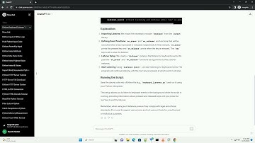 python keyboard listener in the background