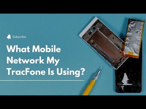 How can you tell what mobile network your TracFone is using?