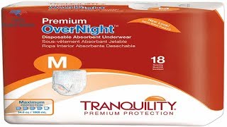 Tranquility Premium Overnight Disposable Absorbent Underwear dau - MD - 72 ct
