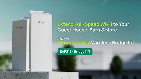 Extend Full-Speed Wi-Fi to Detached Garage, Barn or Second House - EAP211-Bridge Kit