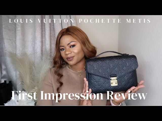 Louis Vuitton Pochette Métis in Empreinte Leather Noir (black) Review 