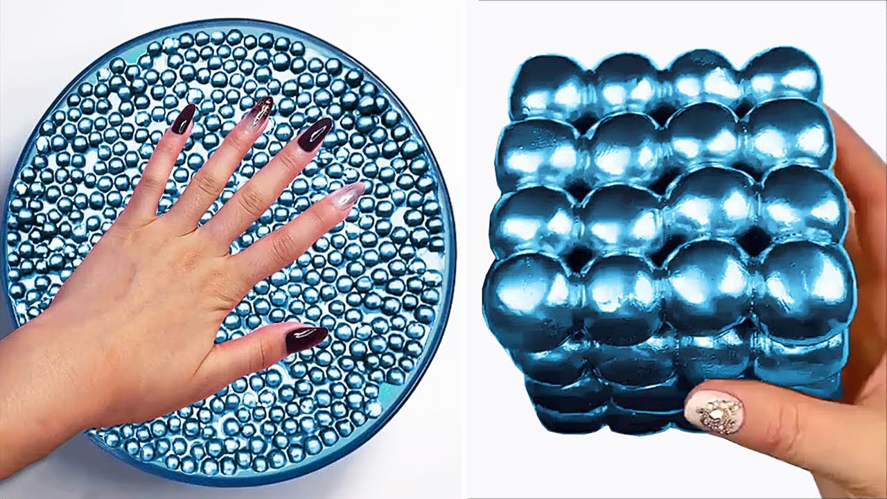 Удовлетворяющая слизь Slime ASMR | Расслабляющее видео слизи # 1817