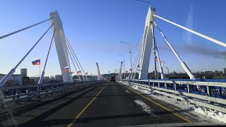 Новый мост через Зею ОТКРЫЛИ в Благовещенске. 14.12.2023. Проехали мост туда и обратно