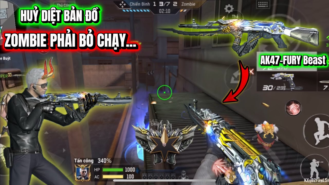 Tập 14: Zombie phải bỏ chạy khi QuyềnDz cầm 