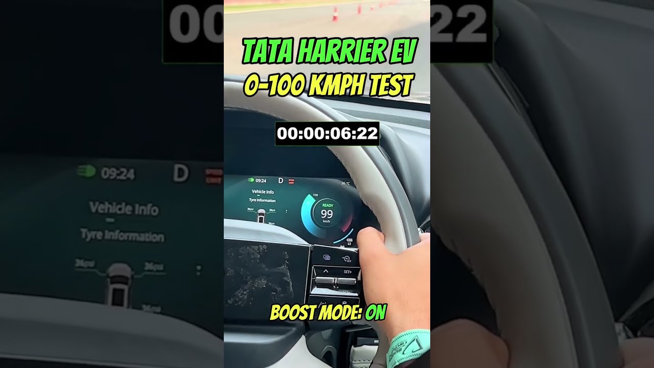 Tata Harrier EV 0 100 KMPH Test