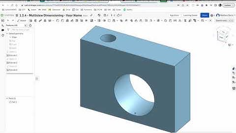 IED - 1.2.4 - Multiview Dimensioning OnShape - Drawing #-1  Mr. Burns