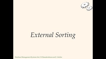 [DBMS] - ch13 - External Sorting (excerpt)