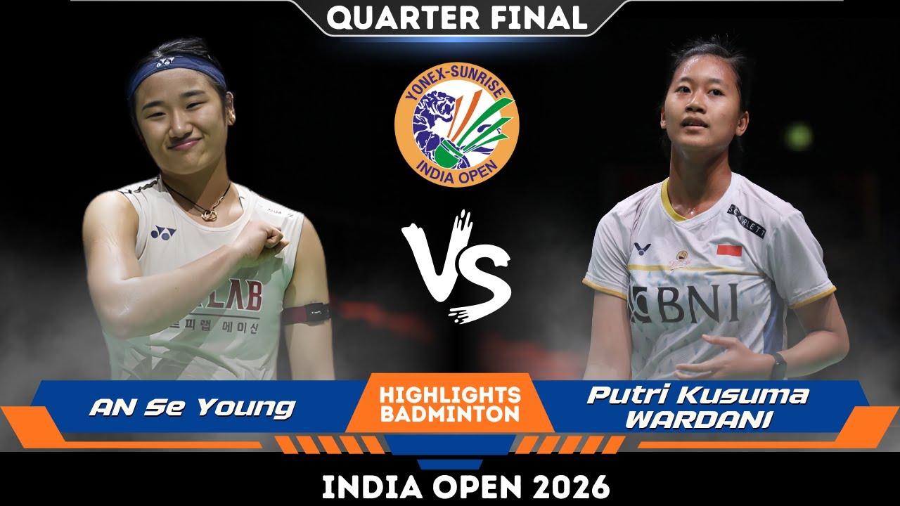 АН Се Ён (안세영) против Путри Кусума ВАРДАНИ (INA) | Открытый чемпионат Индии по бадминтону 2026